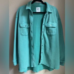 Aerie Lumber Jane Waffle Shirt